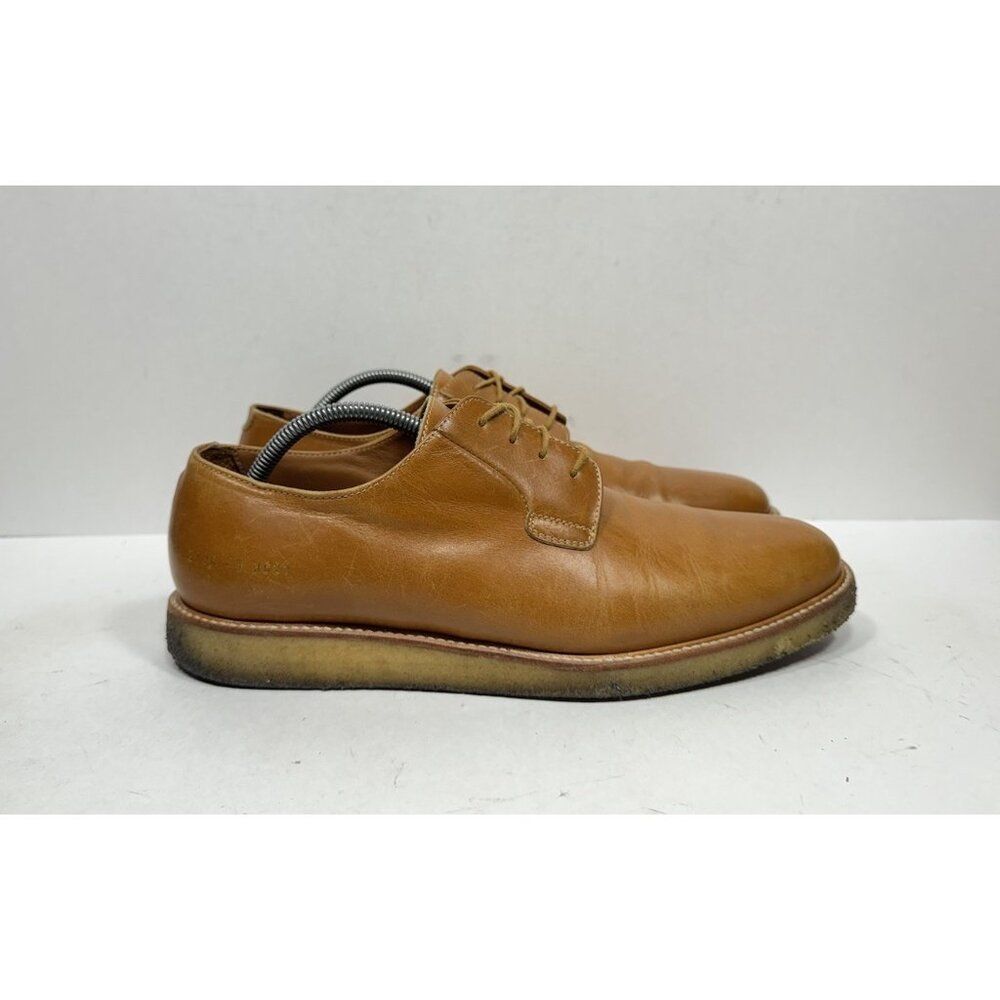Common Projects x Barneys Wedge Sole Leather Derby Bluchers Cognac‎ Tan Men’s 10